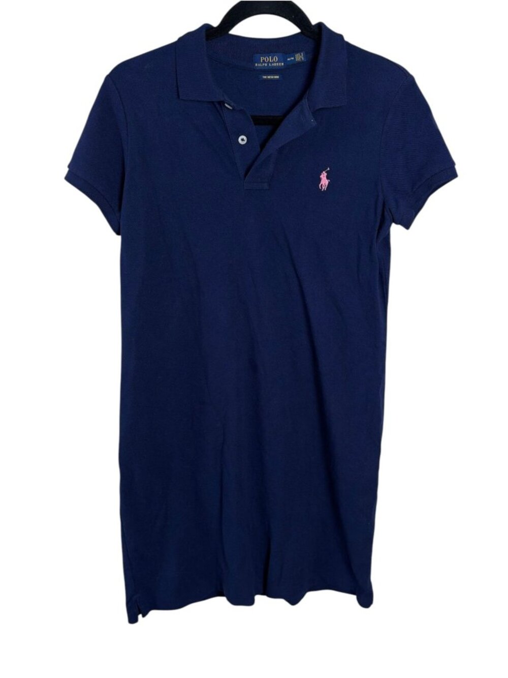 Polo Ralph Lauren Women's Cotton Mesh Polo Dress Sz M preppy